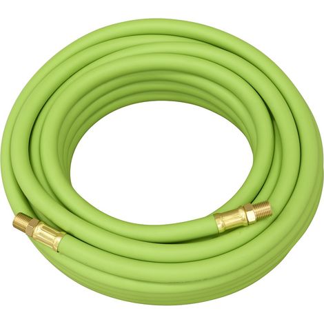 Sealey AHH10 High-Visibility Hybrid Air Hose with 1/4""BSP Unions 10m x 8mm