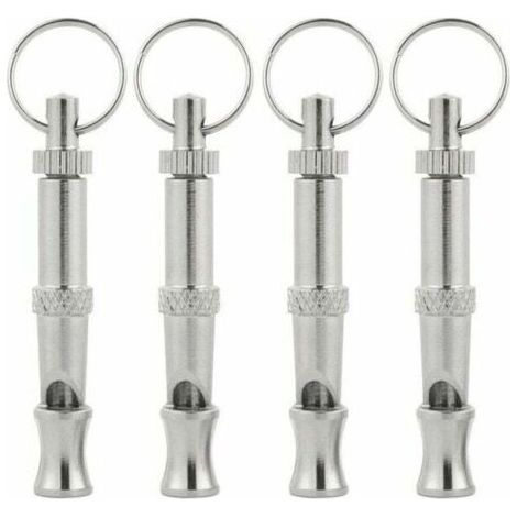 Sifflet à ultrasons pour chien 4 pièces, sifflet à haute fréquence pour chien, sifflet à ultrasons réglable pour dresser, aboyer, s'asseoir et rappeler des chiens