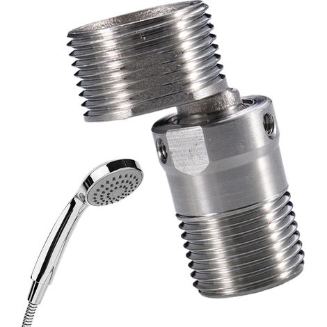 Pied incurvé incliné du robinet, Adaptateur de robinet d'angle du robinet Composant de douche robuste facile à et à stocker pour la salle de bain (1/5)