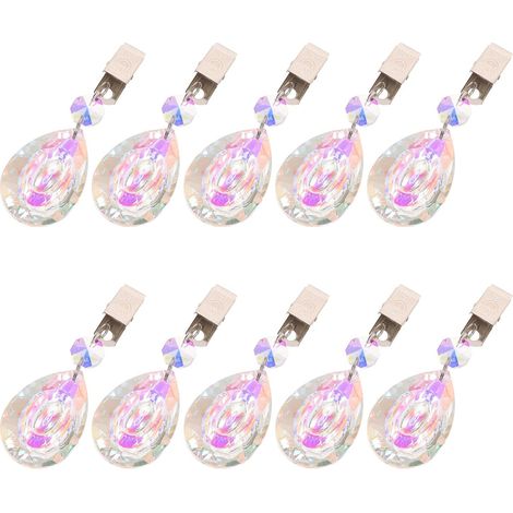 Nappe en cristal blanc Healifty Clips Construction, conception (1/5)