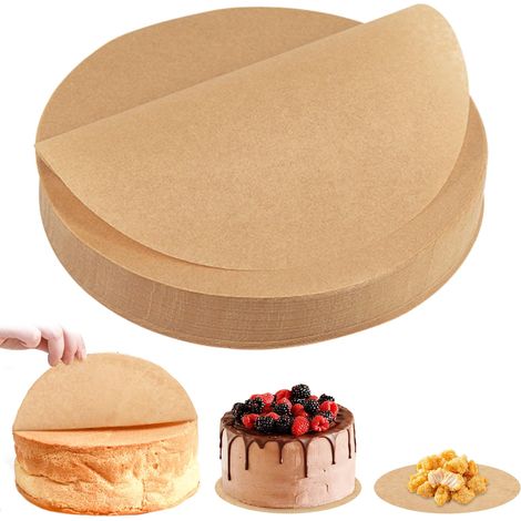 150 Pièces Papier Sulfurisé Ronde de Cuisson 30 cm Papier AntiadhéSive Parchemin résistant à la chaleur Revêtement AntiadhéSif Pour (1/5)