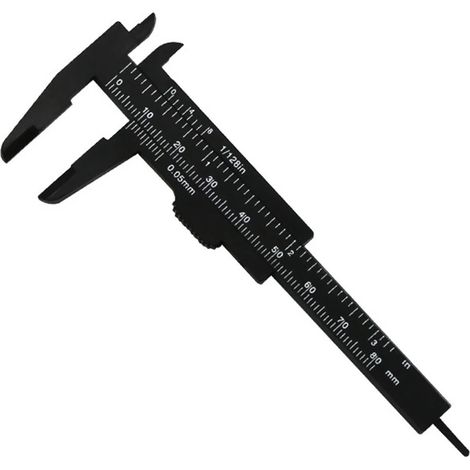 Règle à étrier en plastique à Double échelle 80MM, outil de mesure des sourcils, Vernier, maquillage Permanent