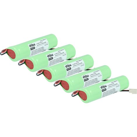 vhbw 5x Batterie compatible avec NOVIPro LS521, LS522, UL521, C3500 Laser Metland dispositif de mesure laseroutil de mesure (3500mAh, 2,4V, NiMH)