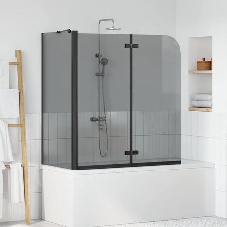 vidaXL Enceinte de Douche Noir 120 x 68 x 130 cm