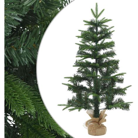 Mini Árbol de Navidad 45 cm PVC y PE Verde vidaXL (1/5)