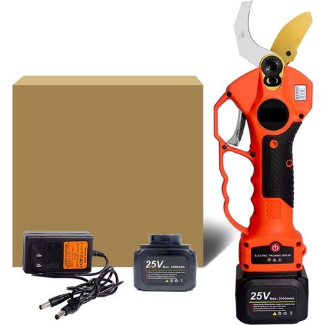 Sécateurs électriques Sécateur électrique sans fil 25 V 40 mm, cisaillement efficace, taille des branches de fruits, bonsaï, 12 heures de travail. Ciseaux électriques professionnels ( Size : Shears(Bo (1/5)