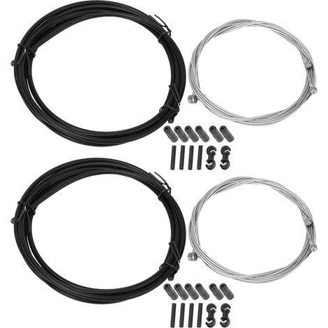 Kit de câbles de frein et de dérailleur pour vélo, noir (1/5)