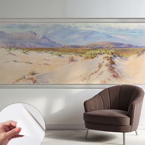 Selbstklebend Tapete modern - Wanddeko für Küche - Klebefolie Wand - luxus Look Wüstenlandschaft 250x104 cm (1/5)