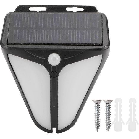 Lampe d'alarme solaire étanche à détection de présence humaine pour jardin, ferme, entrepôt, clôture. (1/5)