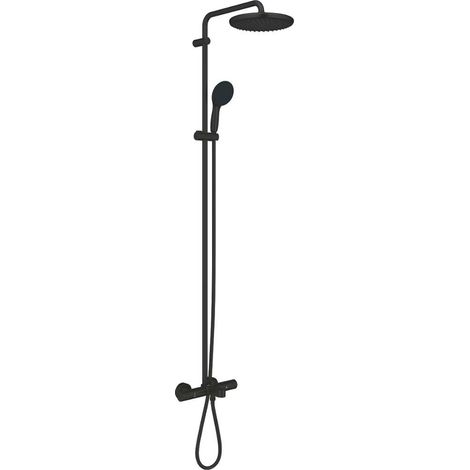 Grohe Vitalio Start - Duschset mit Badewannenthermostat, Durchmesser 25 cm, 2 Strahlarten, schwarz matt 269882431 (1/5)