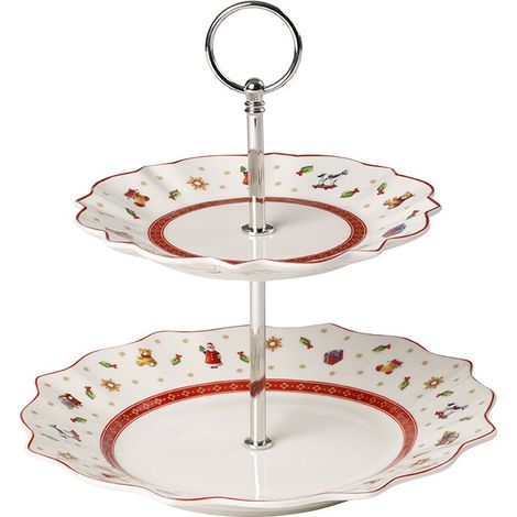 Villeroy & Boch Toy's Delight zweistöckige Tortenplatte S