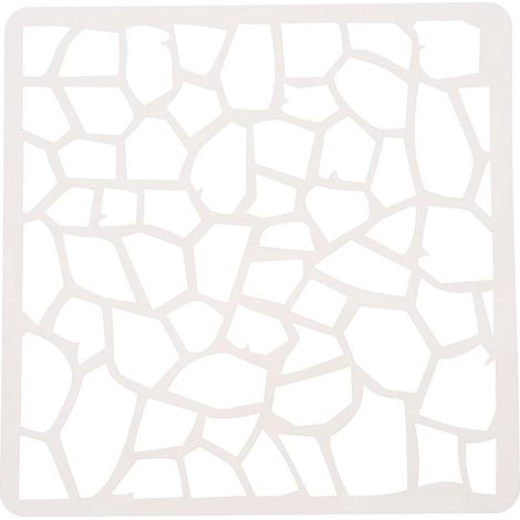 Pochoir Géométrique Pet Blanc Réutilisable pour Motifs et Peinture Projets DIY et Usage Professionnel, Adapté aux Débutants et Étudiants, Gabarit pour Formes Variées (1/5)