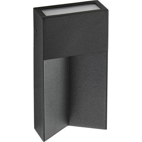 Utomhusvägglampa "Kaholo" aus aluminium / grå / zink von Lucande