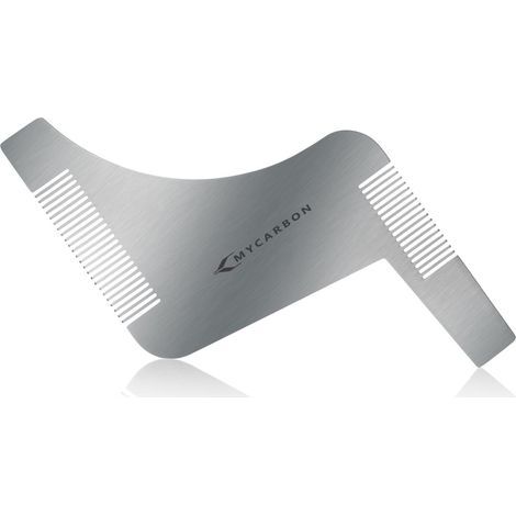 Peigne Contour Barbe Traceur Gabarit Barbe Homme Outil Traçage Rasage Guide pour Barbe Homme Entretien Coupe Forme Taille Règle Équerre Moule Modèle Patron Peigne Moustache Barbe Beard Shaper (1/5)