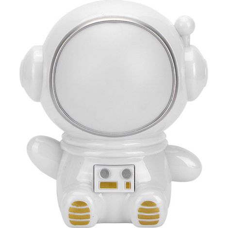 Ortviai Veilleuse LED 3 modes avec design astronaute mignon, couleur blanche, rechargeable USB, idéale pour chambre ou dortoir (1/5)