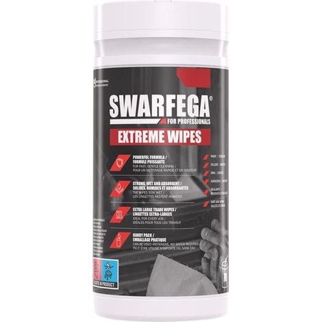 Swarfega SBB70W Extreme Wipes (Tub 70) SWASBB70W
