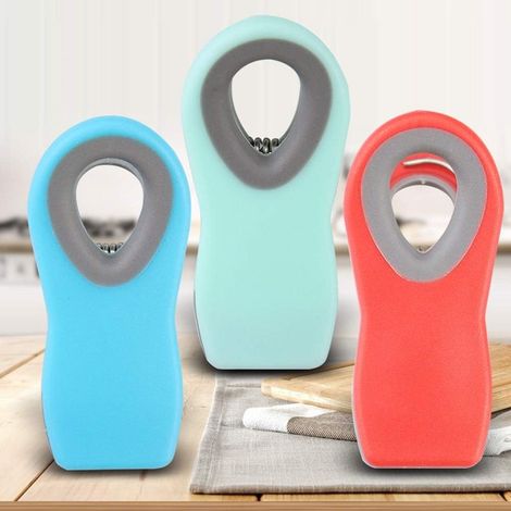 5 Pcs Clips Magnétiques de Sac, 7,6 cm Pince Sachet Cuisine Clips Magnétiques Sac de Rangement Alimentaire pour Réfrigérateur Maison Bureau(Couleur aléatoire), (1/5)