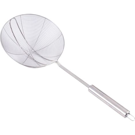 Lot de 2 écumoires en Acier Inoxydable avec Manche et Boucle (1/5)