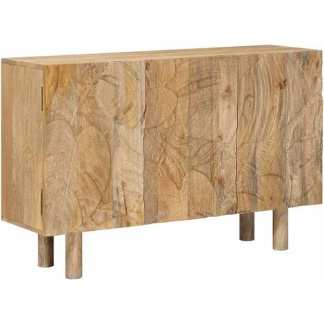 Buffet Bas de Cuisine avec 3 Portes et 1 Tiroir, Meuble de Rangement Moderne en Bois, Console d'Entrée ou Commode pour Salon et Salle à Manger, 100 x 30 x 65 cm (1/5)