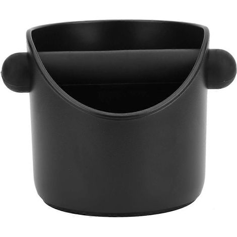 Seau à Marc de Café Anti-Dérapant avec Barre en Caoutchouc pour Espresso, Accessoire de Barista, Bec Verseur Droit (1/5)