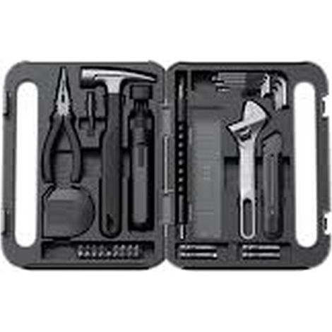 XIAOMI Caja de Herramientas Mijia - Kit de herramientas esenciales versátil eléctrico y manual para DIY y reparación