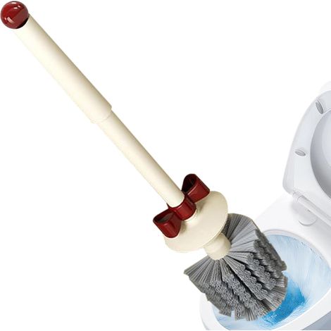 Brosse Toilettes - Brosse pour Nettoyage WC Accessoire Salle de Bain Nettoyage Profond Design Cloche de Noël pour Hôtel et Domicile (1/5)