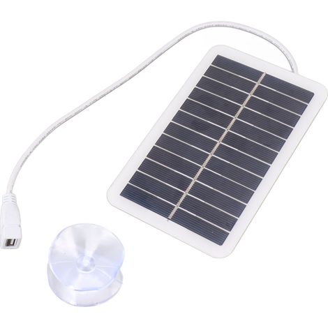 Panneau solaire miniature 2W 5V en silicium polycristallin, chargeur USB portable d'urgence pour appareils (1/5)