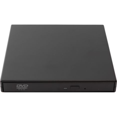 Graveur CD-RW externe USB 2.0 silencieux et haute vitesse, compact et léger, pour ordinateur portable ou de bureau. (1/5)