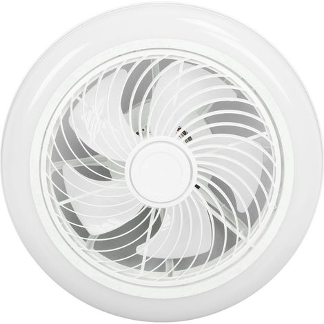 Deckenventilator mit LED-Beleuchtung. Moderner, geschlossener Deckenventilator mit Fernbedienung, stufenloser Lichtintensitätsregulierung, intelligentem Timer, 110–265 V. (1/5)