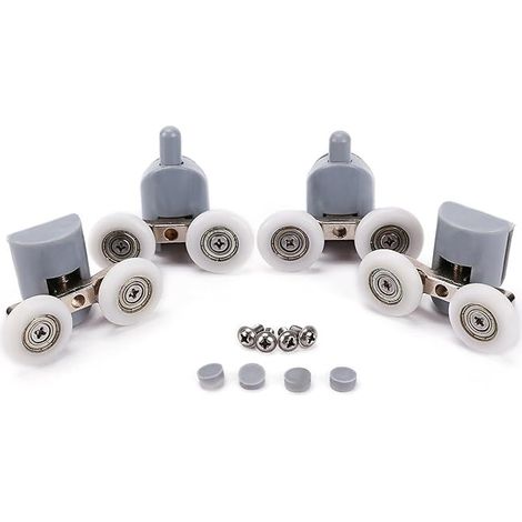 8 ruote doppie regolabili per porta doccia, 23 mm (1/5)