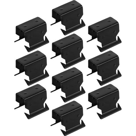 JSSEVN - Paquete de 10 clips metálicos para canal deflector de viento y lluvia, montaje resistente para vehículos, protección contra la intemperie. (1/5)