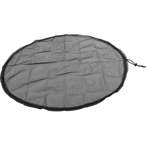 Lot de 2 filets de récupération d'eau noirs avec cordon de serrage, 94 cm (37 pouces), protection contre les insectes, pour seaux d'eau de pluie et jardin. (1/5)