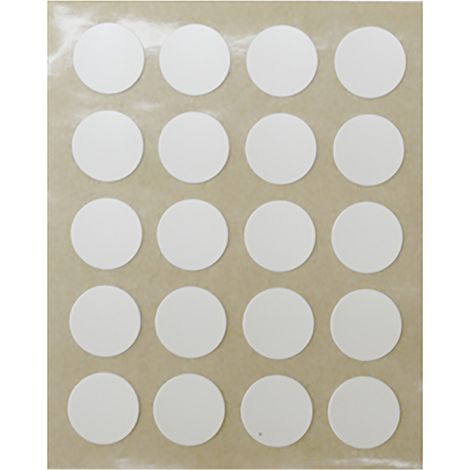 Tapón para Tornillos  Fabricado en PVC  Acabado en Blanco  Medidas 12120,5 mm  40 Unidades -