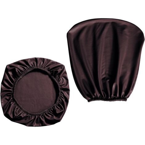 Housse de chaise de bureau en PU housse de fauteuil extensible amovible chaise pivotante protecteur étanche à l'huile pour banquet maison, CAFÉ (1/5)