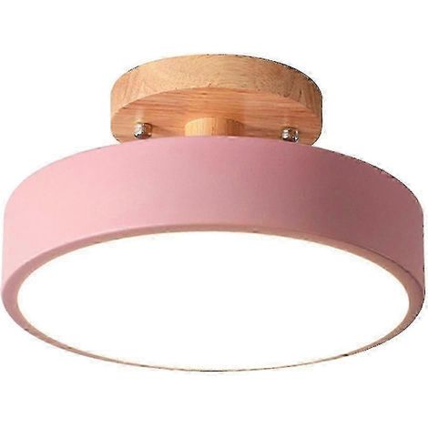 Plafonnier LED moderne de style nordique en bois, idéal pour les cuisines, les salons, les chambres et les salles de bains. RN éclairage intérieur WHBYV (1/4)