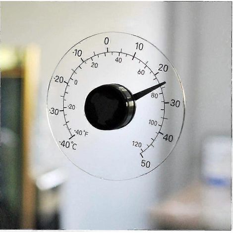 Thermomètre extérieur autocollant pour portes et fenêtres, étanche et transparent - yujia (1/5)