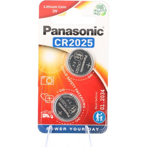 Panasonic Lithium CR2025 Knopfzelle 2er Blister (1/5)