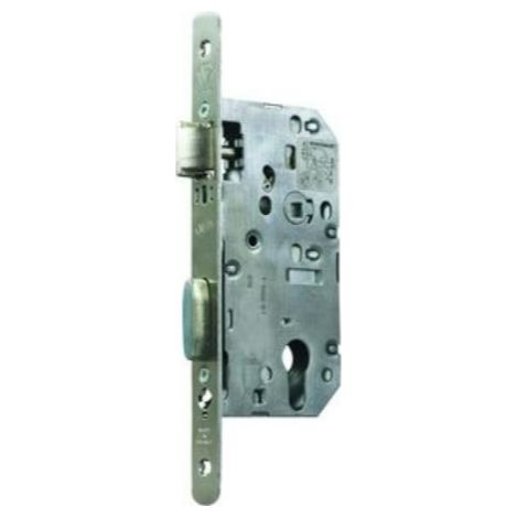Serrure à larder D455 clé I axe 50mm bout rond inox sans gâche VACHETTE 22702000