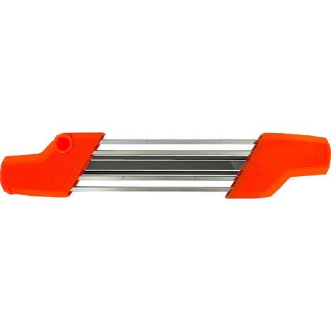 Affûteuse Manuelle Multi-limes Ozaki. Livrée Avec 2 Limes Rondes ø: 5,2mm Et 1 Lime Carrée 9x6mm.