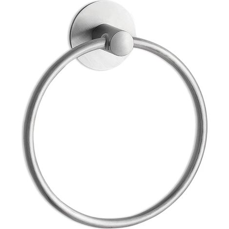 Toallero de pared, toallero autoadhesivo, fabricado en acero inoxidable de alta calidad con acabado en níquel cepillado a prueba de óxido, adecuado para cocinas, baños y otros lugares.