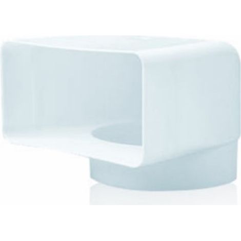 Codo ex/aire tubo mixto 90ºx150mm - 120mm ign/aut pp bl sist