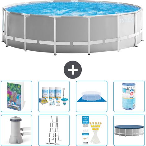 Intex Piscine Prism Frame Ronde - 457x122 cm - 9-pièces S556