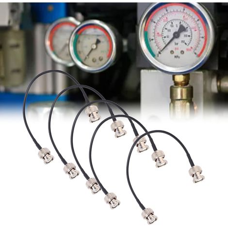 Câble adaptateur BNC mâle-mâle, connecteur BNC-JJ Q9, TFL-RG58-18, vendu par paquets de 5. (1/5)