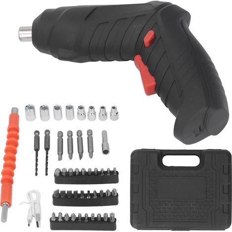 Tournevis électrique sans fil rechargeable 3.6V - Kit complet mini perceuse visseuse pour bricolage maison (1/5)