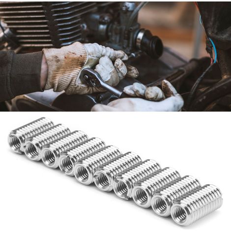 Packung mit 10 kleinen Reparaturmuttern für Nuten, Innen-/Außengewinde und Grobgewinde. Spezifikationen: Innengewinde M61,0, Außengewinde M101,5, Länge 20 mm. (1/5)