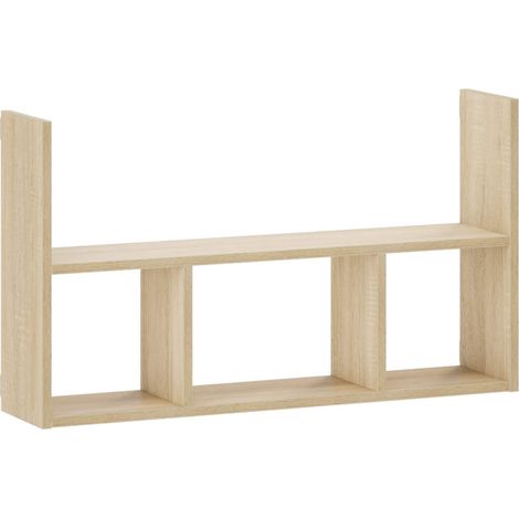 Wall Shelf Sonoma Oak 78.5 x 17 x 45 cm Engineered Wood vidaXL (1/5)