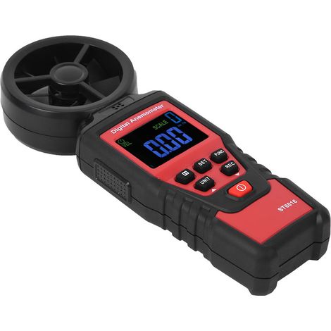 ST6816 LCD Hand-Digital-Anemometer Windgeschwindigkeits- und Temperaturmessgerät (1/5)