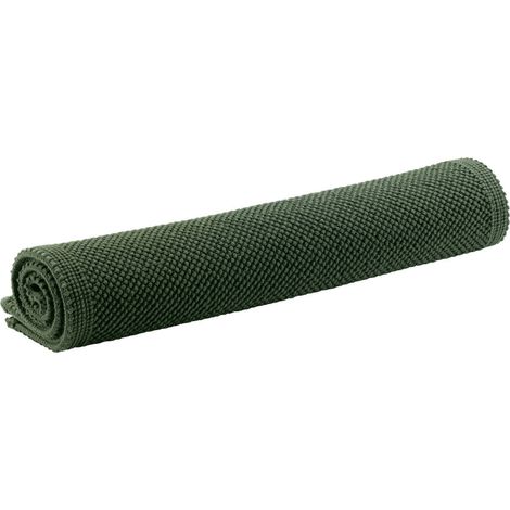 Tapis de Bain Décoratif en Coton Jacquard Doux et Résistant Coloris Rosemary - 54 x 64 cm - PANGIVO (1/2)