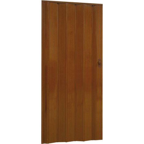 PORTA A SOFFIETTO EFFETTO LEGNO 82x214 cm - Col. Noce