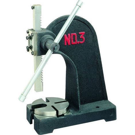 Promac – Presse d'établi manuelle 3T – Force de pression 3T – Col de cygne 137mm – Hauteur de travail max. 290mm – AP3